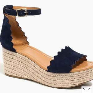 NWOT J.Crew Platform Espadrilles